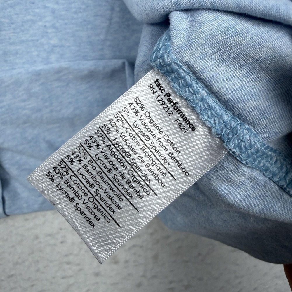 Tasc Performance Hooded Shirt Mens 2XL Blue Long Sleeve Bamboo Running Top - Picture 5 of 7